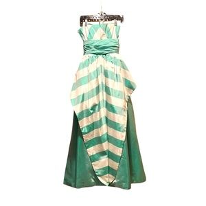 Victor Costa Vintage Mint Green Formal Gown Size‎ 4-6